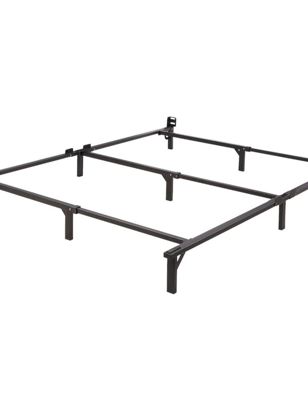 Metal Bed Frame, 9-Leg Support Base for Box Spring and Mattress, Queen Size, Too